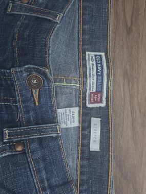 Old Navy Womans Dark Blue Stretch Jeans - Ultra Low Waist